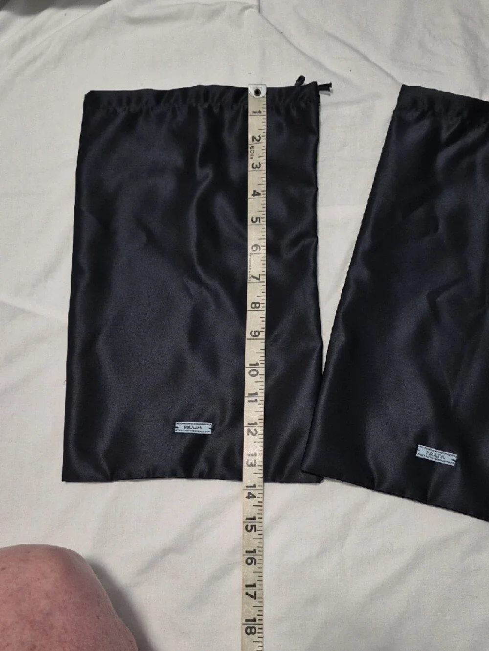 Prada Black Milano Box with 2 Satin Drawstring Dust Bags